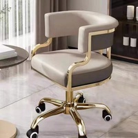 Fauteuil portable de luxe moderne en cuir PU pour hôtels, salons, salons de coiffure avec fonction maquillage