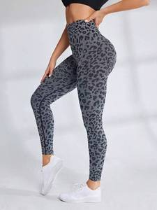 Leggings deportivos de cintura alta para <span class=keywords><strong>mujer</strong></span>, pantalones de Yoga de <span class=keywords><strong>leopardo</strong></span> sin costuras, <span class=keywords><strong>mallas</strong></span> deportivas sexis para entrenamiento de levantamiento de cadera para <span class=keywords><strong>mujer</strong></span> - Product Image 5