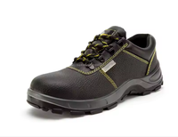 Zapatos de Seguridad para Hombre con Puntera de Acero Resistente a Pinchazos | Botas de Trabajo de Cuero Vacuno con Relieve Antideslizante, para Primavera, Verano, Otoño e Invierno