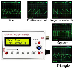 FG-100 FG-200 sinusoïdal + carré + forme d'onde en dents de scie générateur de Signal de fonction DDS compteur de fréquence 0.01Hz - 500KHz Module de Source de Signal - Product Image 4