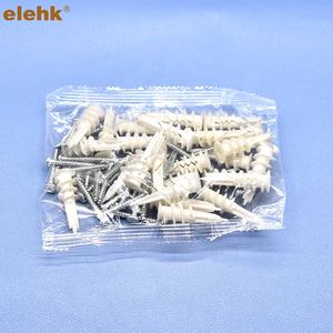 13X42มม. #6-8x7/8 "ไนลอนยึด<span class=keywords><strong>พลาสติก</strong></span>50ชุดพร้อมสกรูเจาะด้วยตนเอง drywall Anchor <span class=keywords><strong>พลาสติก</strong></span><span class=keywords><strong>ขนาด</strong></span>เต็มปลั๊กกลวงผนัง - Product Image 3