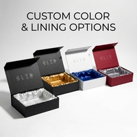 Boîte cadeau de luxe personnalisée pour bijoux avec doublure en éponge, emballage magnétique pour bijoux, montres, vin rouge, parfums, boîte de rangement