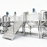 Réservoir de mélange/réacteur industriel de grande capacité 3000L 5000L, ligne de production de savon liquide et de détergent