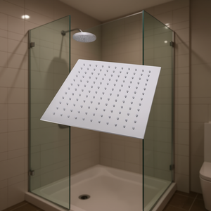 Elite Ultra Thin Square Shower Head 10 Inch Stainless Steel Rain Spray Wall Mount Bathroom - Product Image 2