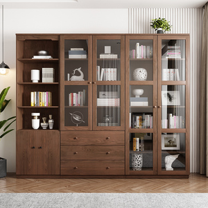 Armario <span class=keywords><strong>de</strong></span> estudio moderno, mueble <span class=keywords><strong>de</strong></span> Combinación libre, estantería <span class=keywords><strong>de</strong></span> casa, librería <span class=keywords><strong>de</strong></span> madera - Product Image 1