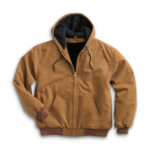 Factory Supply Men Hooded Duck Canvas Bomber Custom Winter Work <b>Jacket</b> - Product Image 1