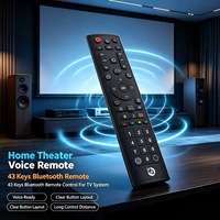 Télécommande vocale intelligente pour TV JCXK 43 touches OEM ODM personnalisée