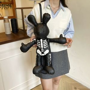 Geek Design Cartoon Lovely Skeleton Bear Mochila Regalo de cumpleaños Bare Skull Doll Mochila Moda Mujer Linda Mochila japonesa - Product Image 5