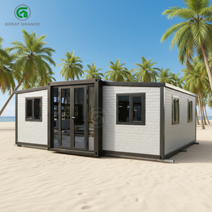 20フィートプレハブコンテナハウス モジュール式住宅 カサ・モデュラーレス カプセルリゾートホテル ヴィラ 折りたたみ式宿泊施設 観光用バケーションキャビン - Product Image 1