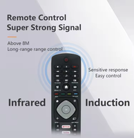 Control Remoto Universal para TV RM-L1285, Repuesto Compatible con Televisores Philips LCD LED 4K 3D Smart TV 398GR08B HOF16 GPD24 YKF406/RM-L1285