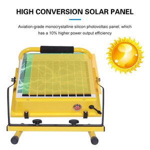 Siêu sáng ngoài trời Cắm Trại Di động không thấm nước IP65 nhôm nhẹ Lũ lụt 100Watt 200Watt sạc năng lượng mặt trời đèn pha LED - Product Image 3