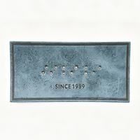 Écussons rectangulaires personnalisés en cuir PU écologique, étiquettes thermocollées pour jeans, vêtements, accessoires de couture, vente en gros OEM