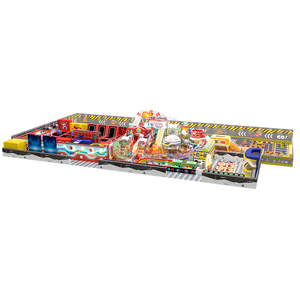 Aire de jeux intérieure sur le thème de la ville Aoleao, labyrinthe, piscine à balles, toboggan, trampoline, jeux de rôle pour enfants, jeux doux certifiés CETUV - Product Image 4