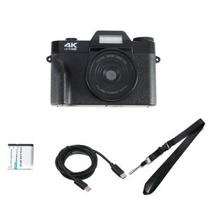 กล้องดิจิตอล DSLR แบบมิเรอร์เลส HD Retro 4K สำหรับนักเรียน ใช้งานกลางแจ้ง พร้อมซูมดิจิตอล 16 เท่า และรองรับการ์ด TF - Product Image 4