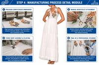 Robe longue trapèze blanche imprimée florale pour femme, col en V, sans manches, style bohème, pour la plage et les vacances, personnalisable OEM/ODM, MOQ 50 pièces