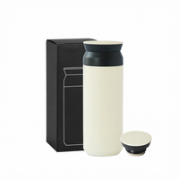 Termo de Vacío Estilo Japonés Zen Asiático de 350ml/500ml con Infusor de Té, Tapas Libres de BPA, Regalos Empresariales, Taza de Té con Recubrimiento en Polvo