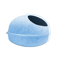 Nid en feutre en forme d'oeuf pour animaux de compagnie pour chats fournitures d'animaux chien chat lit grotte sac de couchage
