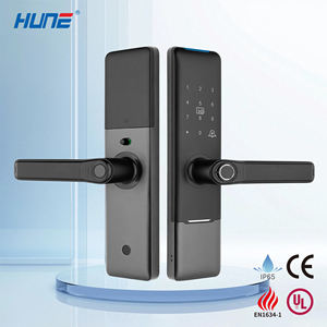 Cerradura Inteligente CE para Puerta de Doble Cara de Aluminio, Resistente al Fuego, Impermeable IP65, Resistente a la Luz Solar, Flexible, con Huella Dactilar - Product Image 1