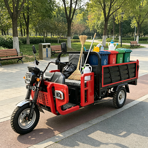 Tricycle de fret électrique hybride polyvalent avec benne basculante hydraulique et utilisation pour machines de chantier ou d'ingénierie - Product Image 1
