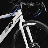 Bicicleta de Carretera Ultraligera con Manillar Curvo para Hombre, 700C, Neumáticos Estrechos, Multivelocidad, Frenos de Disco, Cuadro de Acero de Alto Carbono, 21 Velocidades