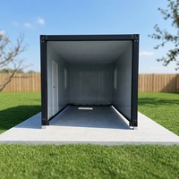Conteneur pliable préfabriqué en acier, unité de stockage modulaire et portable, garage, abri de voiture, atelier, entrepôt