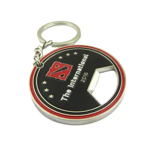 Custom Engraveable Logo Metal Keyholder Key Ring Beer Key Chain Bottle Opener Key Holder Keyring for Bottle Opening