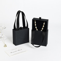 Boîtes de rangement pour bijoux avec logo imprimé personnalisé, en carton, pour bagues, colliers, bracelets, boucles d'oreilles, emballages cadeaux pour bijoux