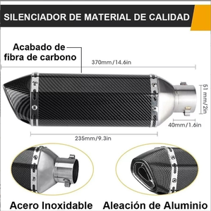 Vente en gros usine – Pot d'échappement <span class=keywords><strong>universel</strong></span> Akrapovic 51 mm en fibre de carbone pour moto, avec <span class=keywords><strong>DB</strong></span> <span class=keywords><strong>Killer</strong></span> modifié - Product Image 3