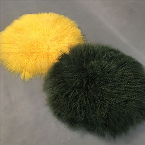 Manta de Piel Natural de Color Blanco, Larga y Rizada - Product Image 1