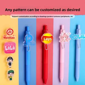 Bolígrafo de gel personalizado de plástico para empresa, tipo de prensa, bolígrafo de <span class=keywords><strong>firma</strong></span> para promoción publicitaria, suministros de oficina, hecho a medida - Product Image 5