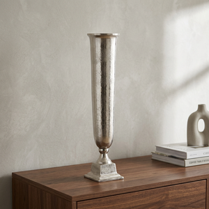 Best Selling Modern Stainless Steel Silver Color Tabletop Flower Vases High Quality Home Decoration 60 CM Trending Custom Logo - Product Image 1