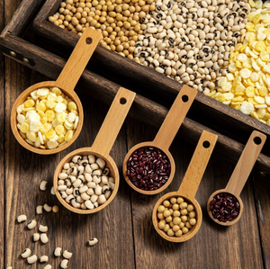 Juego de <span class=keywords><strong>cuchara</strong></span> medidora de madera de haya para cocina, <span class=keywords><strong>cuchara</strong></span> medidora de <span class=keywords><strong>gramos</strong></span> para hornear - Product Image 2