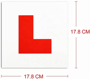 <span class=keywords><strong>Placa</strong></span> <span class=keywords><strong>L</strong></span> magnética de señal de embalaje de remolque automático para nuevos conductores - Product Image 2