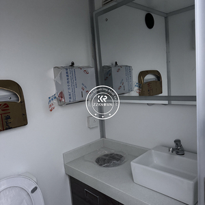 Remolque de inodoro portátil de 4 puestos de alta calidad con diseño moderno, móvil de baño portátil de lujo personalizable - Product Image 6