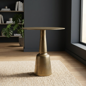 Mesa de Centro Redonda Moderna para Sala de Estar, Base de Metal Hecha a Mano, Muebles para Sala de Estar - Product Image 6