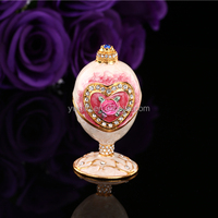 Alibaba mejor venta arte Faberge huevo en Rusia regalos de boda recuerdos (QF3275)