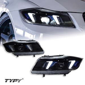 ชุดไฟหน้าสำหรับรถ BMW ซีรีส์ 3 E90 ปี 05-12 แบบดัดแปลงรูปทรงกรงเล็บ พร้อมไฟ LED Daytime Running Light แบบเสียบปลั๊กใช้งานได้ทันที รุ่นใหม่สำหรับซีรีส์ 3 LED - Product Image 2