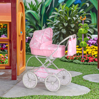 Poussette de poupée de luxe avec cadre métallique exquis, jouets de jeu, vente directe d'usine - Excellents accessoires pour poupées