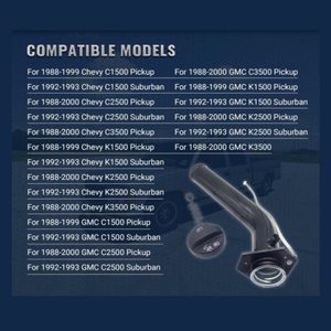 Manguera de llenado de tanque de combustible con tapa para Chevy <span class=keywords><strong>Chevrolet</strong></span> GMC C1500 K1500 15003858 15712144 577-824 577824 - Product Image 3