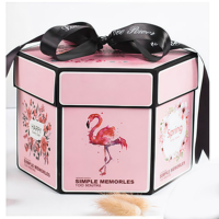 Boîte Cadeau Exquise Personnalisée Recyclable Surprise Party Love Explosion Box Cadeau Explosion pour Anniversaire Scrapbook DIY Album Photo