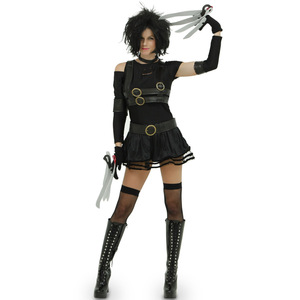 Vestido de Cosplay de Halloween, trajes de Edward, vestido gótico, disfraces de película de Edward <span class=keywords><strong>Scissorhands</strong></span> con accesorios - Product Image 6