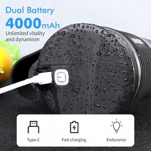 Licuadora Portátil de 6 Cuchillas, Mini Mezcladora, Extractor de Jugos, Licuadora Eléctrica USB para Smoothies con Pajita - Product Image 5