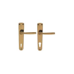 'GINEVRA' <b>HANDLE</b> WITH PLATE Patent hole - bronze color - Product Image 2