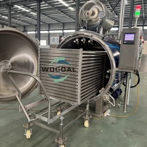 Macchina Automatica per Sterilizzazione a Vapore con Immersione in Acqua per Conservazione di Mais Dolce in Scatola - Product Image 3