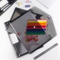 Sobre de Plástico A4, Carpeta de Documentos Transparente, Carpeta de Archivos de Plástico para Organización del Hogar, Trabajo y Oficina