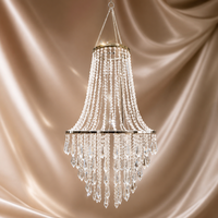 Nouveau lustre décoratif en perles de cristal acrylique sur le thème du mariage pour vitrines, scènes et lieux de mariage