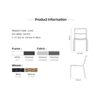 Ensemble de table à manger extensible en aluminium Artie mobilier de salle à manger de luxe pour hôtels et restaurants table et chaises d'extérieur