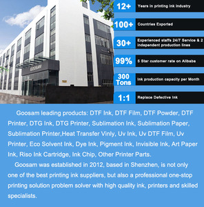 Goosam 1000ml kỹ thuật số dệt in ấn DTG mực tương thích với mimaki Tx400-1800 loạt máy in - Product Image 6