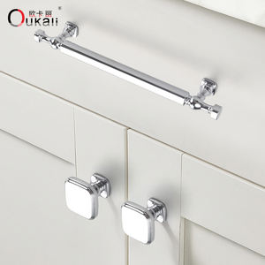 Современная Мебельная ручка для шкафа, кухонный ящик из цинкового сплава, хромированные ручки для комода - Product Image 4