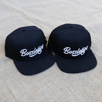 Gorras Personalizadas de Alta Calidad al por Mayor, Gorra Deportiva de Moda Casual de 6 Paneles con Visera Plana Negra y Cierre a Presión para Hombre